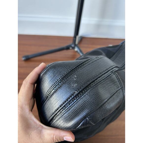 Y2K Coach Signature Snake Embossed/Canvas Shoulder Bag SilverHardware 16408 Read - Picture 13 of 16